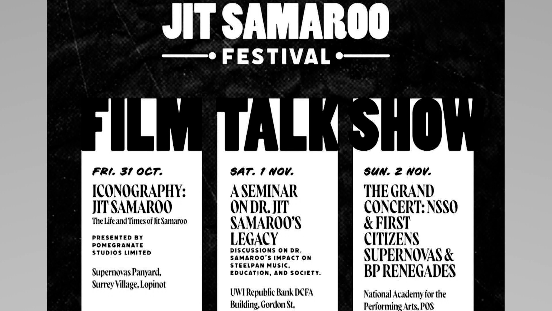 The Jit Samaroo Festival - TTT News