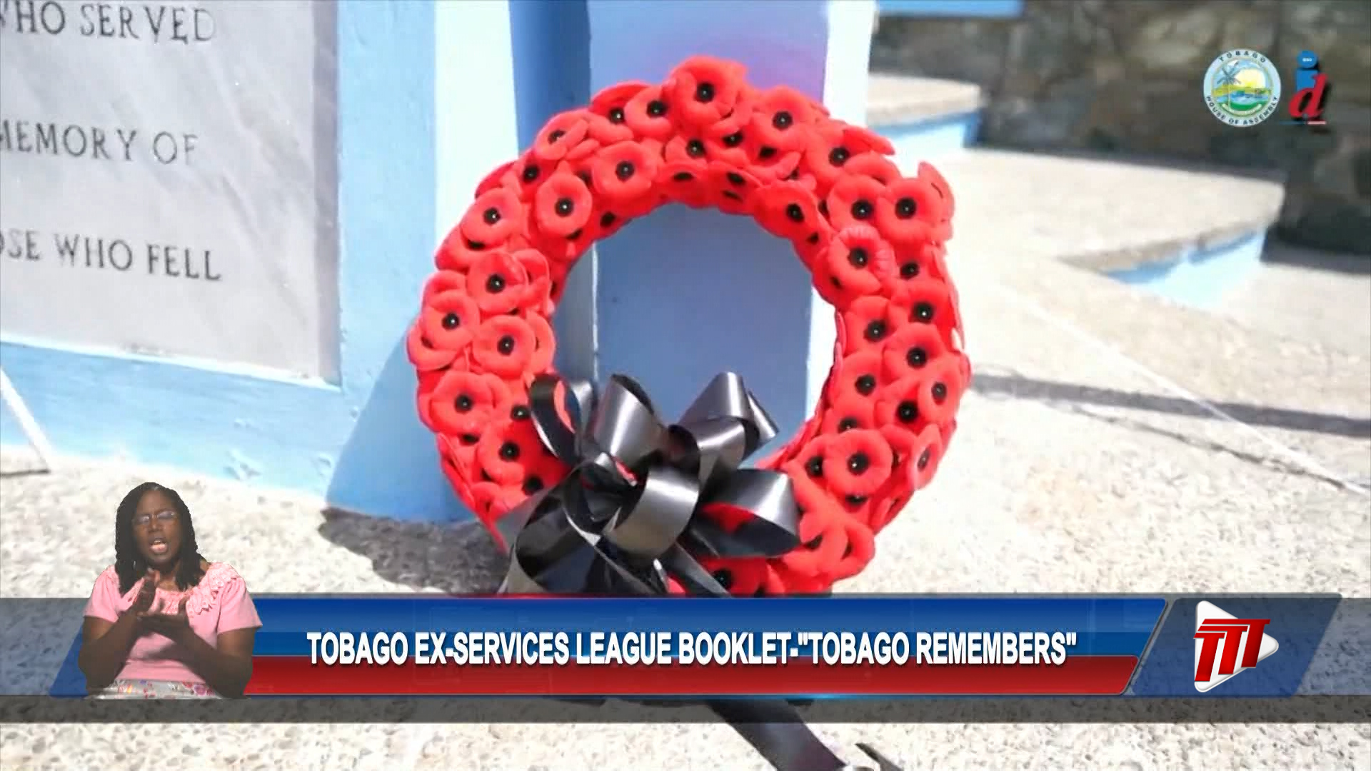 Tobago Ex-Services League Booklet “Tobago Remembers”