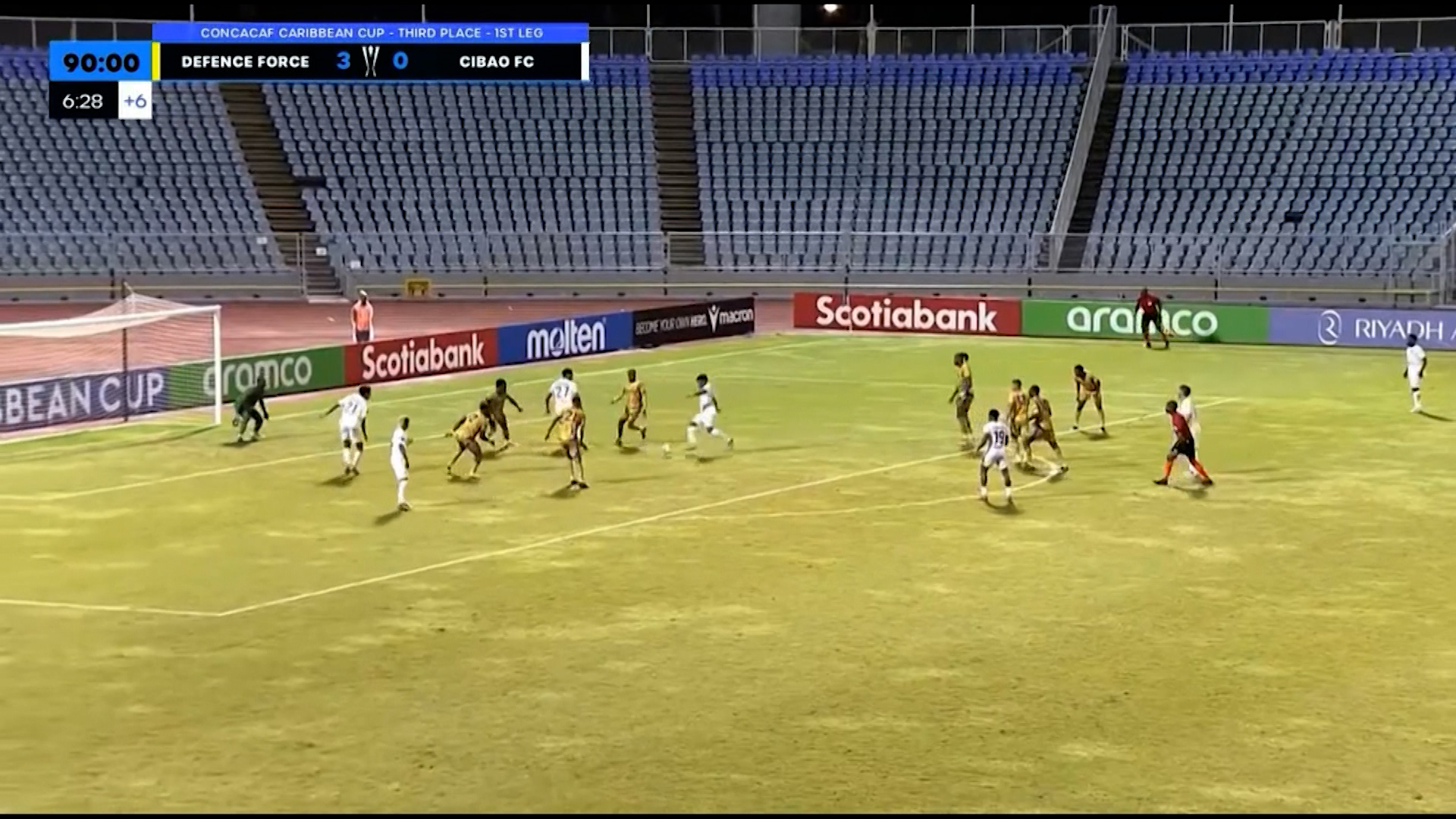 Defence Force Crush Cibao 3–0 In Caribbean Cup Playoff First Leg