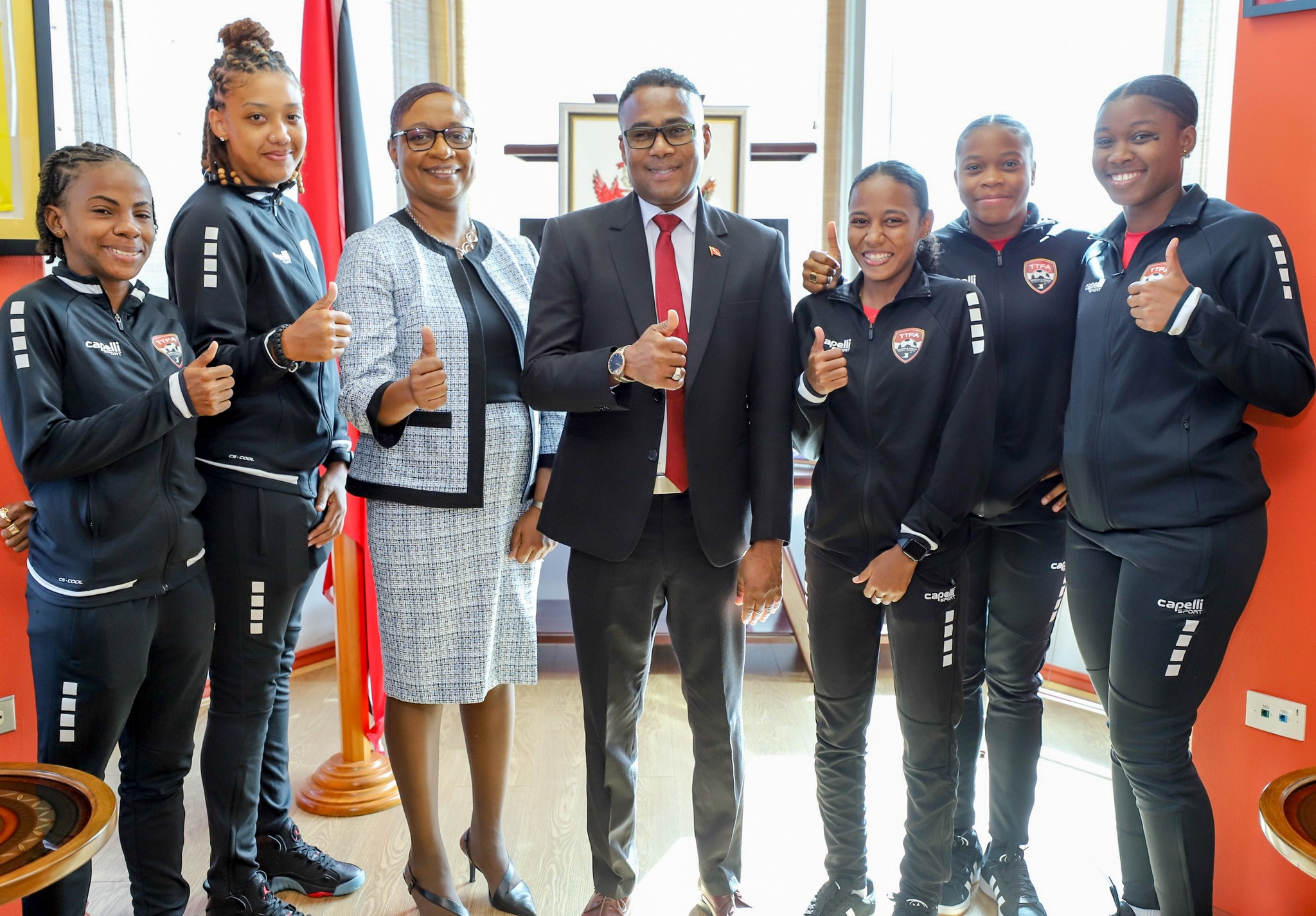 Minister Watts Praises Senior Women Footballers, Eyes Honduras And El Salvador Clashes