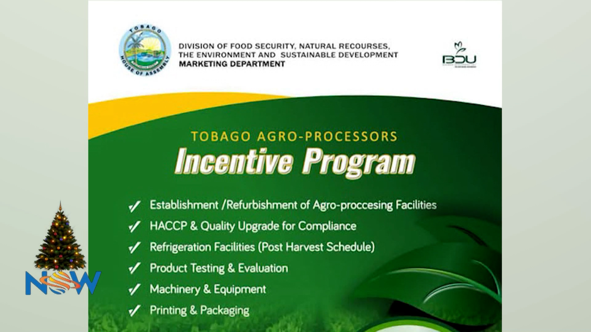 Tobago Agro Processors Incentive Programme
