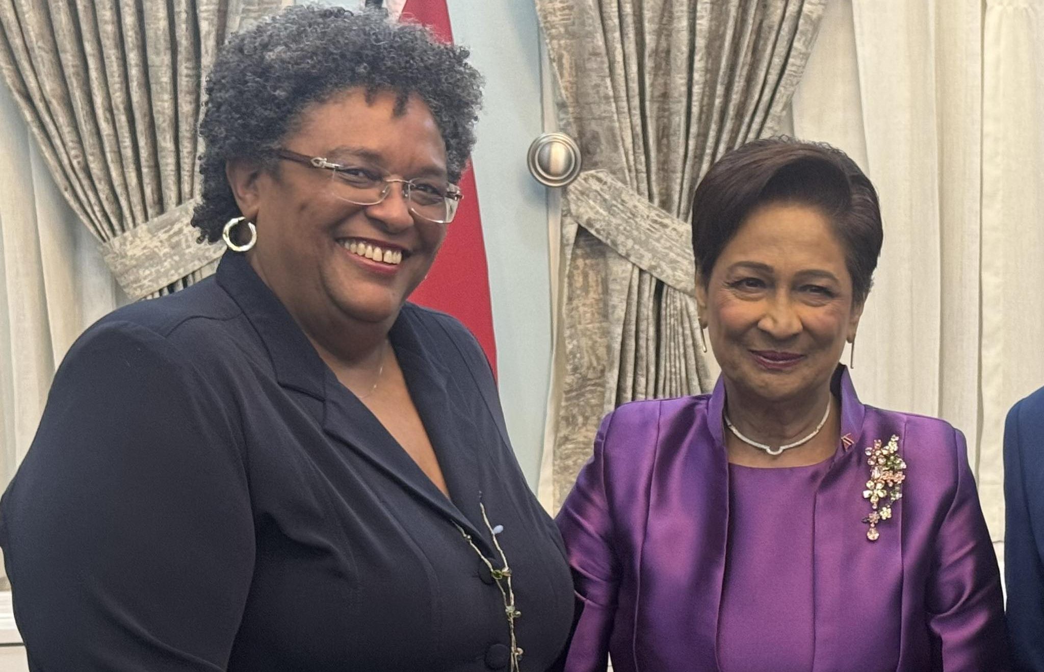 PM Persad-Bissessar Congratulates Mia Mottley On Historic Third Term