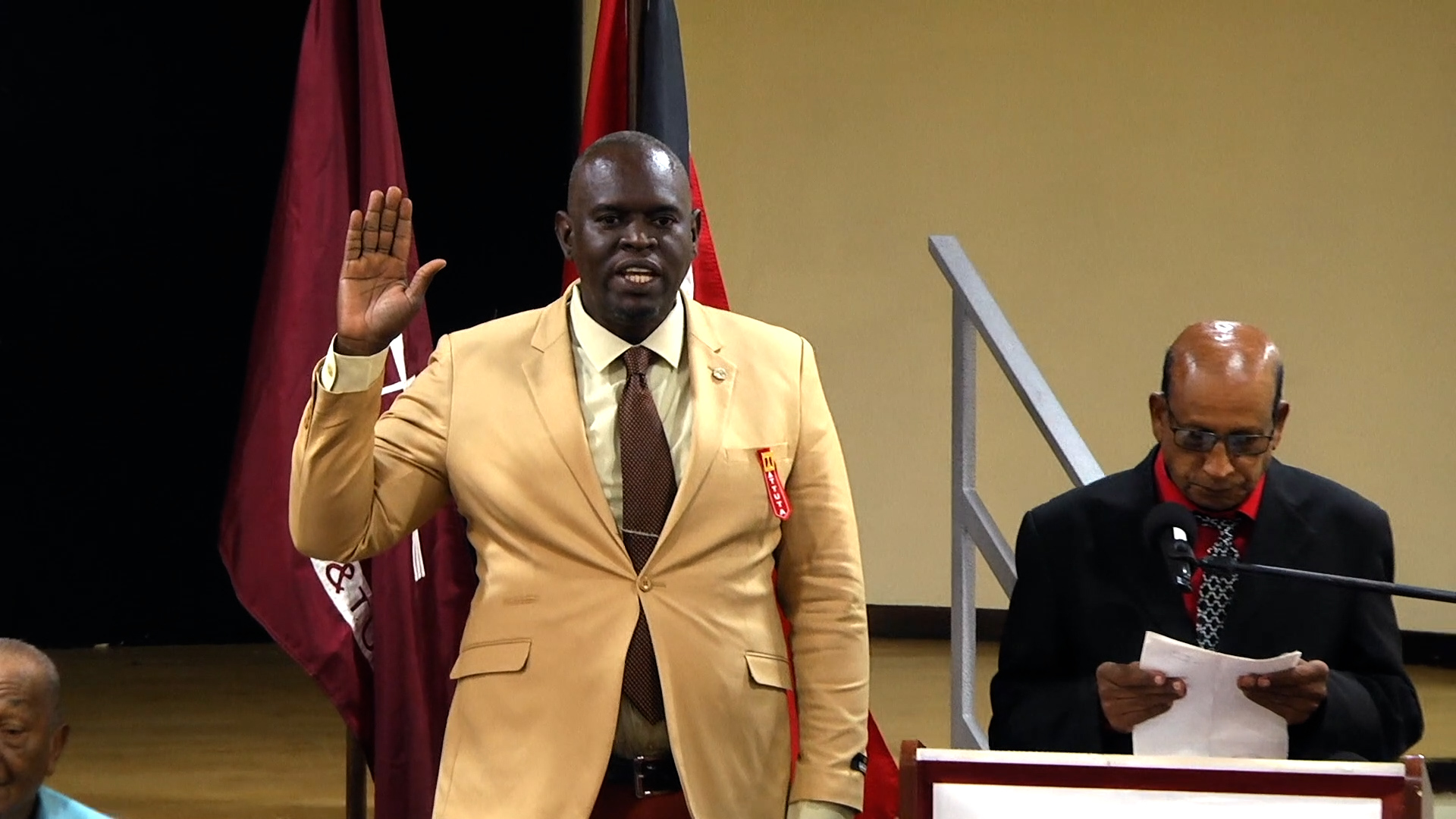 Deon Rodriguez Installed As New TTUTA Tobago Officer