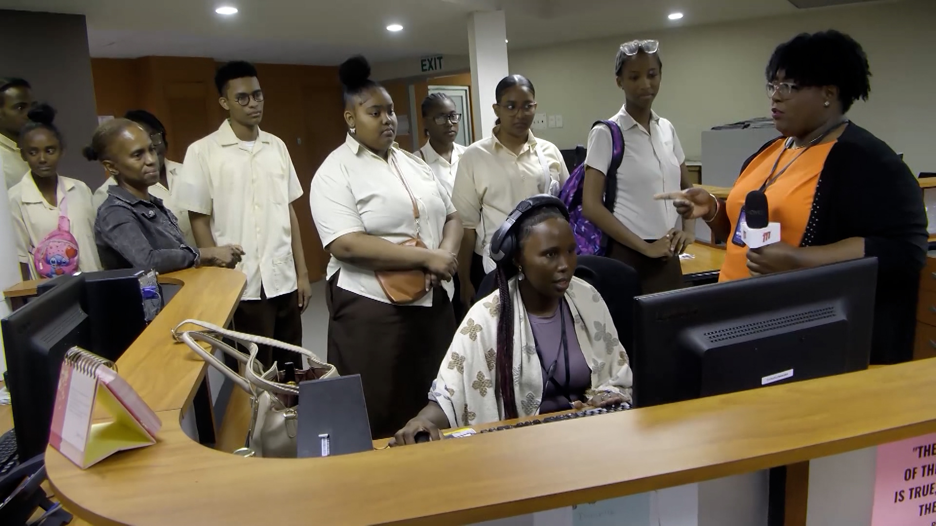Servol Students Tour TTT Newsroom To Learn About Media Careers