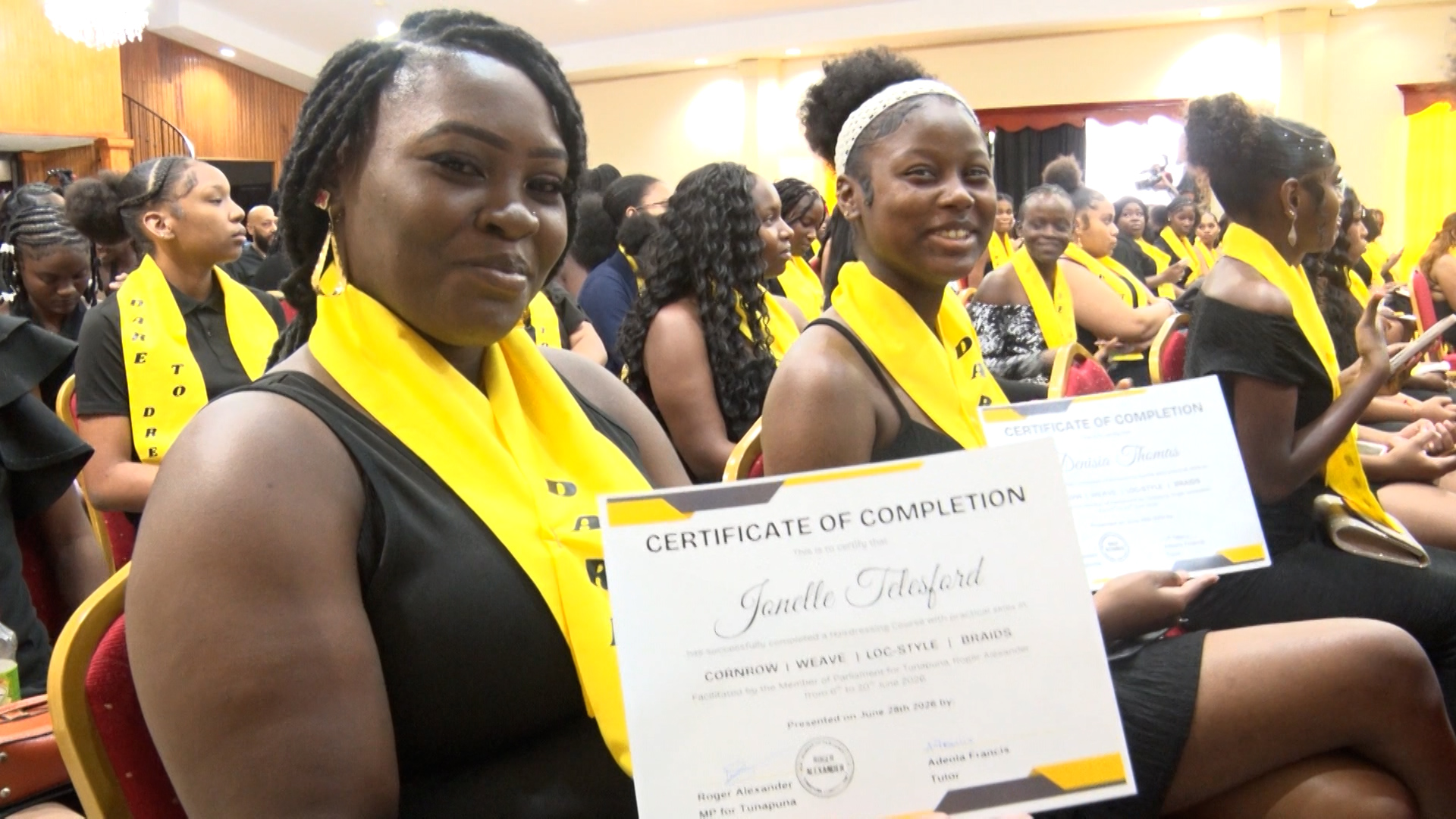 388 Graduate From Tunapuna Hairdressing Programme