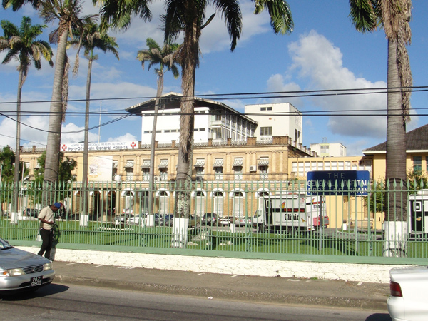 Tree Falls On Vehicles At Port of Spain General Hospital Injuring Two People
