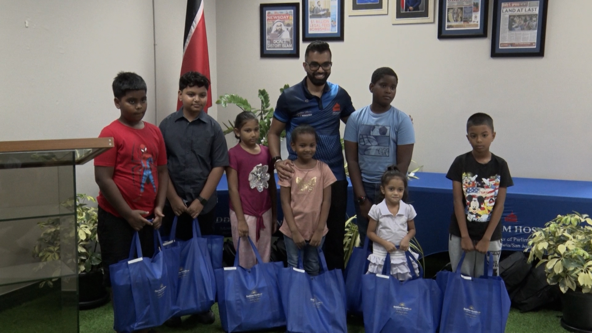 Barataria/San Juan MP Saddam Hosein Launches Back-To-School Initiative For Over 200 Students