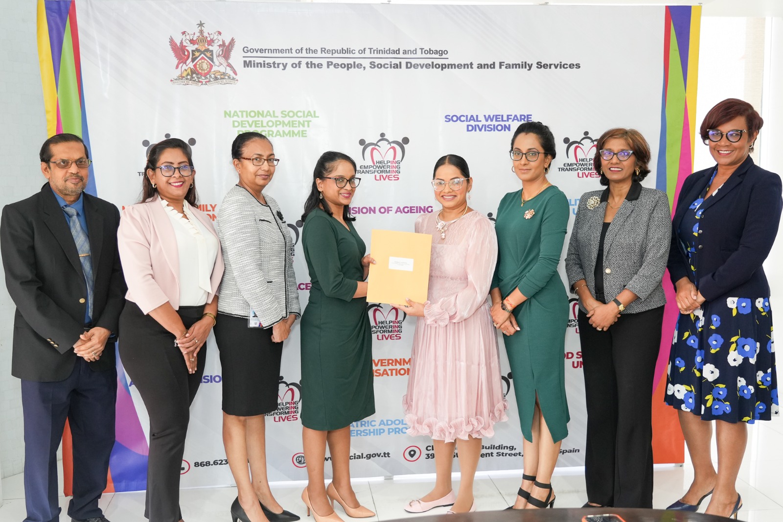 MPSDFS Makes Payment To The Children’s Authority Of T&T