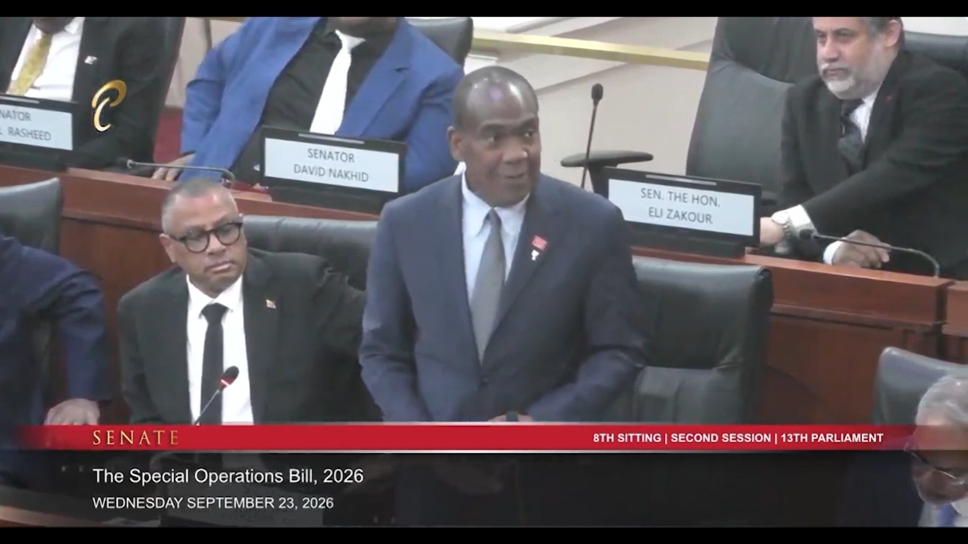 AG Jeremie Defends Special Operations Bill During Senate Contribution